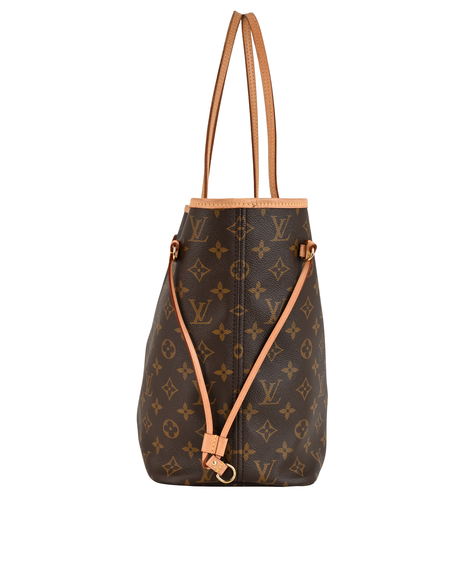 Neverfull MM, &pound;1,100, Handbags, Brown/Tan, Canvas, Side view